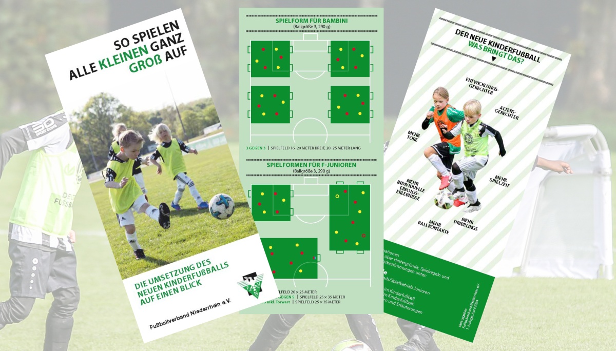 Alle Infos auf einen Blick: FVN legt Flyer zu den neuen Spielformen im Kinderfußball auf